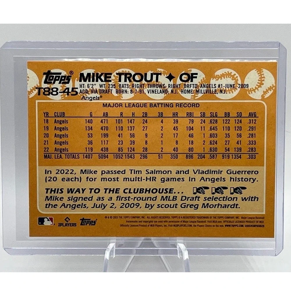 Topps mike trout